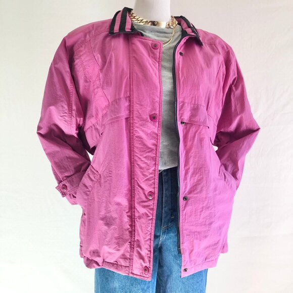 London Fog Jackets & Blazers - Vintage Pink Insulated Ski Coat Women's Petite
